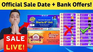 Flipkart Big Billion Days 2023 Sale Date & Amazon Great Indian Festival Sale Date ? Zero Hour Sale ?