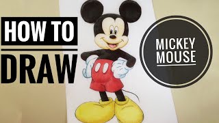How to draw Mickey Mouse | Drawing Disney | Easy | Step by step