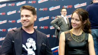 Person Of Interest Ep Greg Plageman And Star Amy Acker Nycc 2014