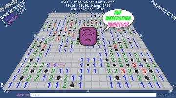 First KABOOM! Casualty by @Dannitrob - MineSweeper For Twitch (MSFT) - Spark Edition