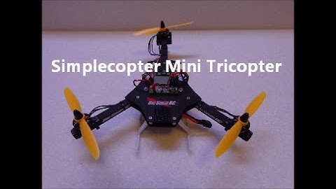 Simplecopter Mini Tricopter 250mm Quick Flight In Yard