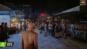 HITMAN™ 3 - Marrakesh, Marokko (nacht) Cinematic Run [4K 60FPS]