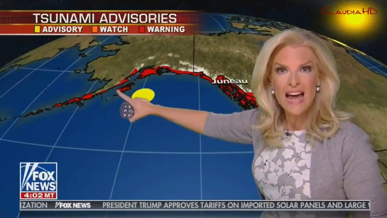 ALASKA EARTHQUAKE TRIGGERS TSUNAMI  1/23/2018 1:13am