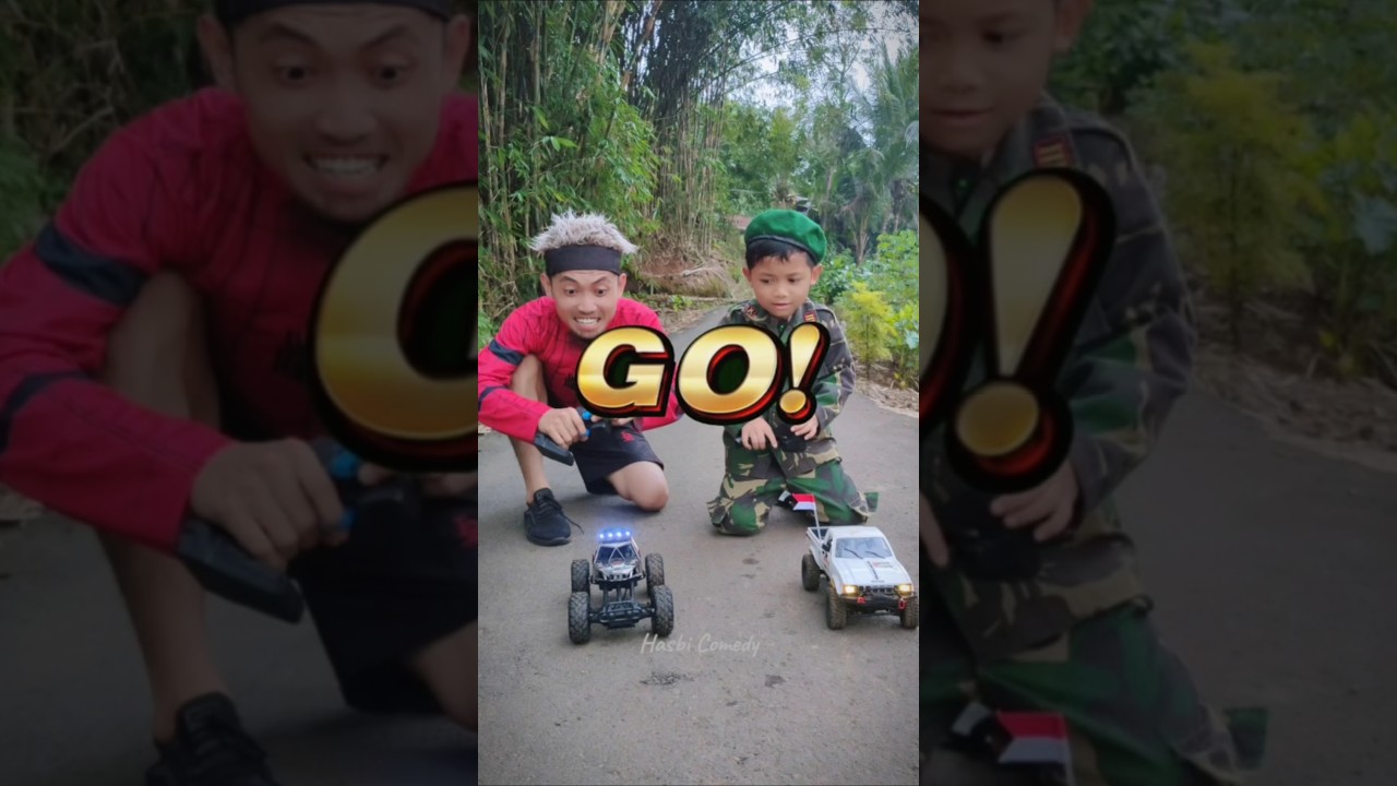 Video Lucu Hasbi Comedy | Balapan Mobil Remot