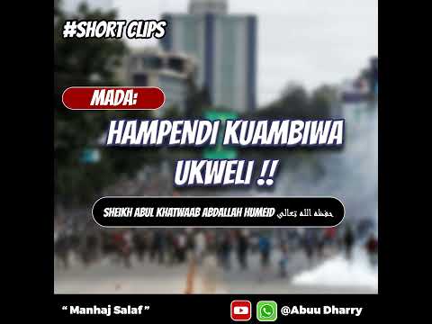 LAKINI HAMPENDI KUAMBIWA UKWELI