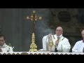 El inicio de las misas papales