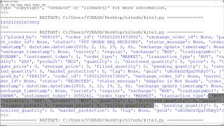 Place Orders & History - Python KiteConnect 3.0 Modules & Functions