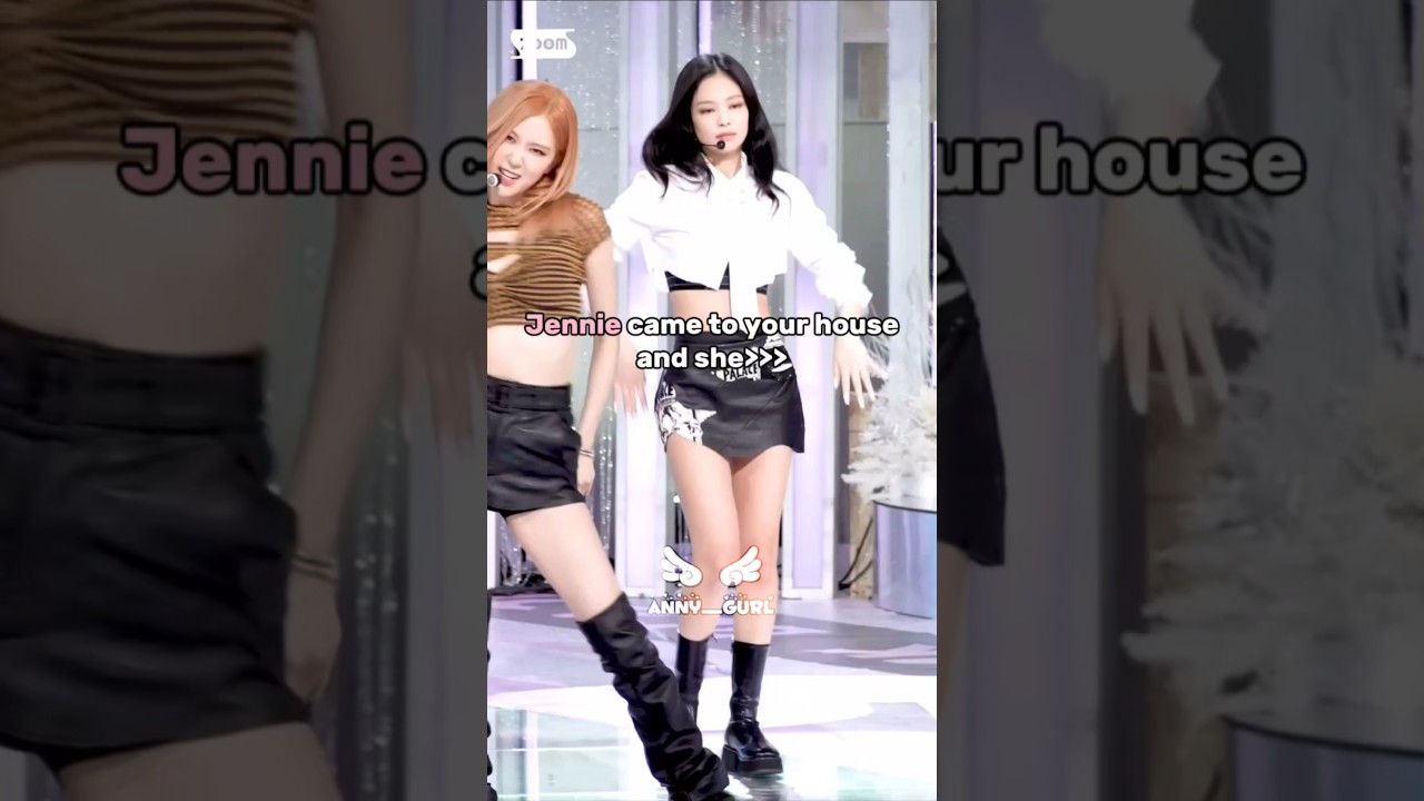 Jennie came to ur house and she✌️💗 #blackpink #fypシ゚viral #kpop #jenniekim #engagementboost #reels