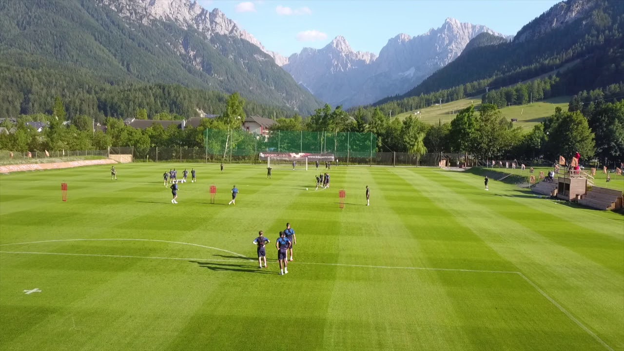 A CUT ABOVE | Drone footage of the Town training in Slovenia luton london