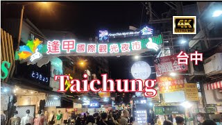 台中逢甲國際觀光夜市散步|4K HDR |  Fengchia Night Market | Taichung