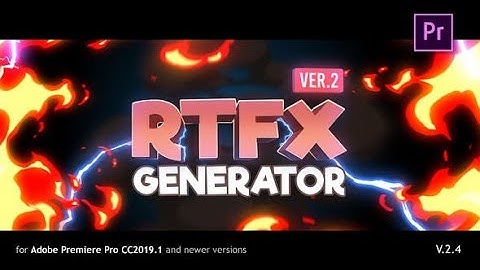RTFX Generator 1000 Flash FX elements (Best Premiere Pro Projects)