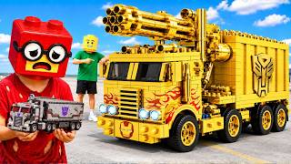 LEGO Challenge: $10 MEGATRON Truck vs $10,000 OPTIMUS PRIME - Who's Win ? | KL Bricks