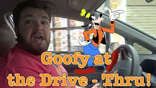 Goofy At The Drive Thru