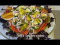 Ensalada - de tayota,huevos, zanahoria, papas||