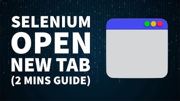 How to Open Page in New Tab (Quick Tutorial) | Selenium + Java