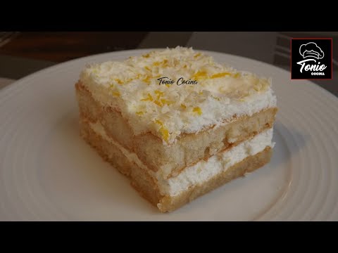 Pastel fácil de Limón sin horno | Tiramisu de limón  | Tonio Cocina!