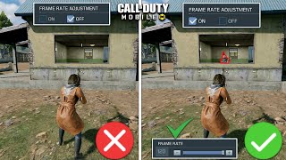 6 Best FPS Settings In CODM BATTLEROYALE - FPS Boost Tips & Tricks