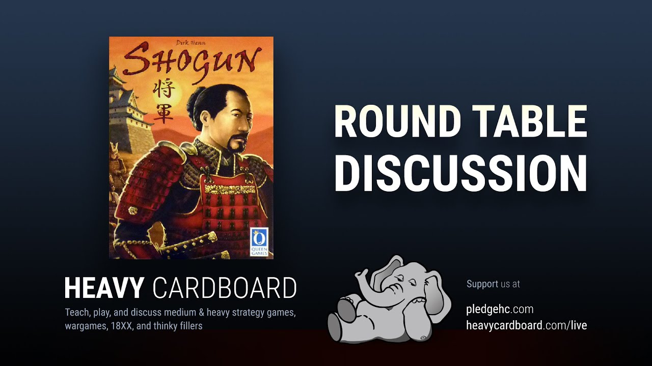 Round Table only - Shogun Round Table discussion by Heavy Cardboard