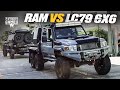 RAM 2500 vs 6x6 LC79 Landcruiser - The ULTIMATE Tug of War • Patriot Games Season 2