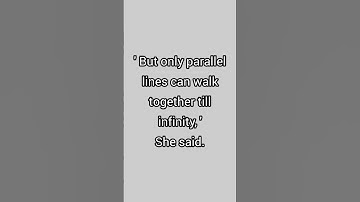 parallel lines never meet each other but....#fact #youtubeshorts