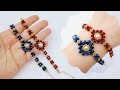Stylish Bracelet Making From Swarovski Bicone Beads|| Kristal bileklik yapımı #beading  #tutorial