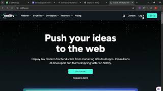 How to deploy HTML website on Netlify.