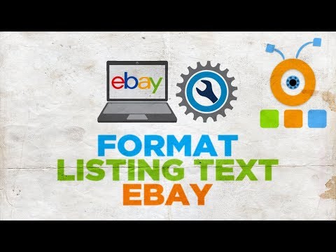 How to Format eBay Listing Text