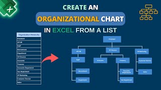 How to Create an Organizational Chart in Excel from a List