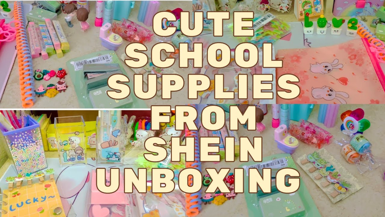 Cute School Supplies from Shein unboxing/ Review