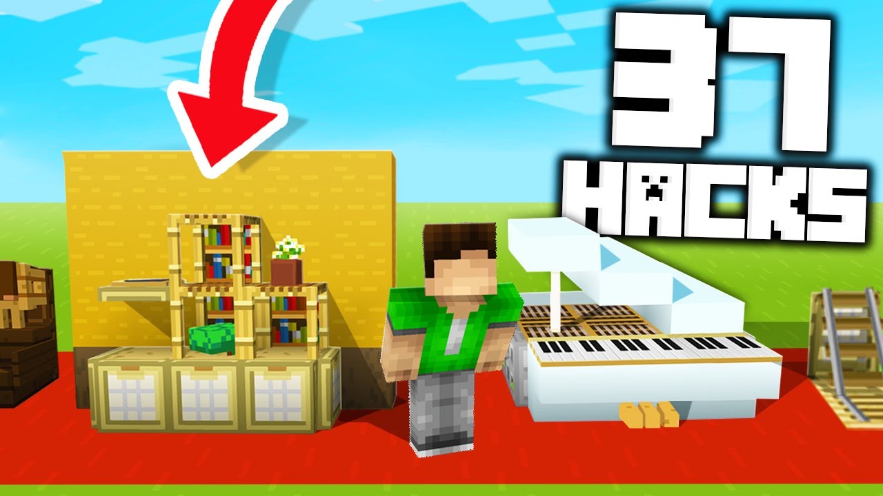 37 Secret Build Hacks  in Minecraft  1 14 YouTube