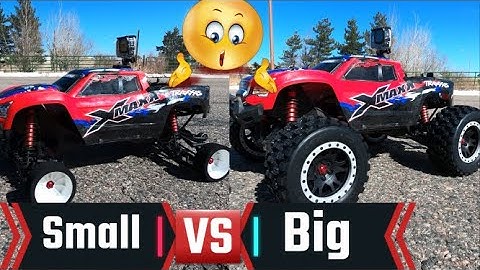 Big VS Small Wheels For Speed Running?? With Traxxas Xmaxx