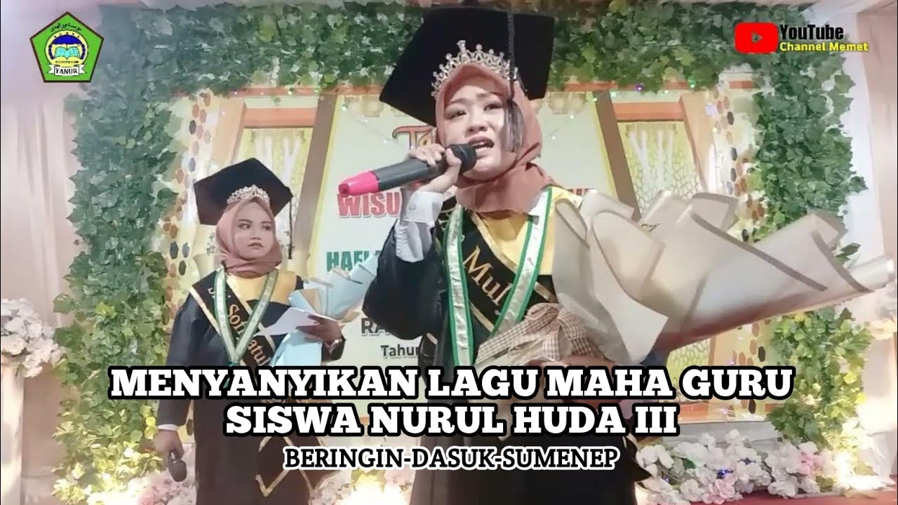 SISWA SISWI NURUL HUDA III MENYANYIKAN LAGU MAHA GURU