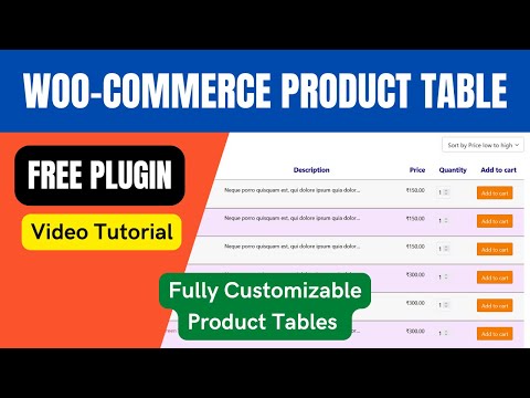 WooCommerce Product Table Lite – Plugin WordPress