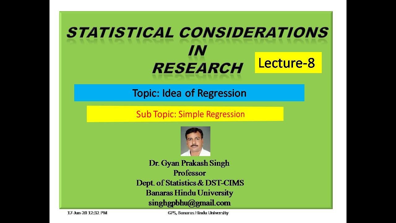 Regression Simple Regression An Idea YouTube