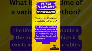 Python Interview questions - Flashcards #python #flashcards #PythonVariables #LearnPython