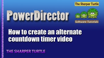PowerDirector - How to create an alternative countdown timer