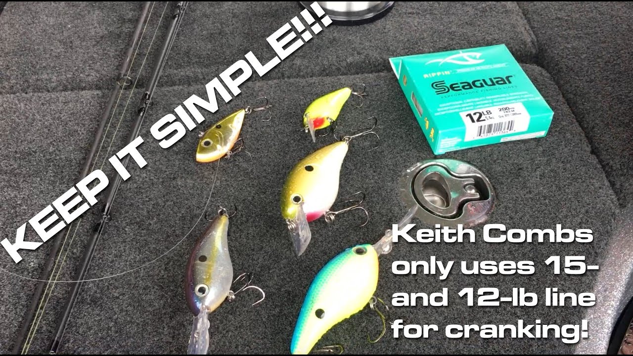 Limit your line choices when crankbait fishing for bass 