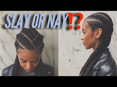 Slay Or Nay |Simple Feed In Braids