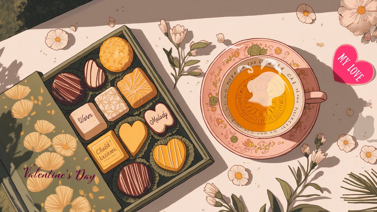 Sweet Valentine Day ☕💖 Lofi February - Warm Melody 🎶  Time for Couples