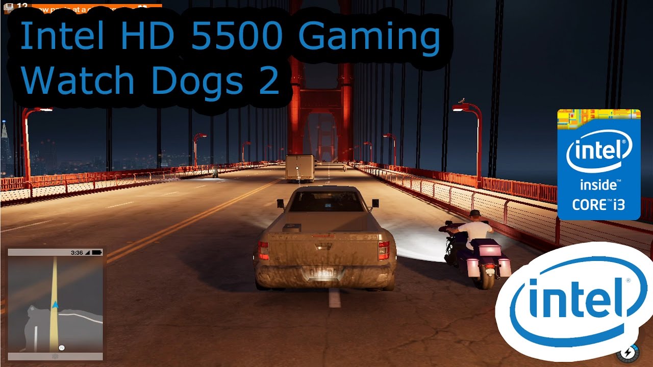 Intel HD 5500 Gaming - Watch Dogs 2 - i3-5010U, i5-5200U, i7-5600U - YouTube