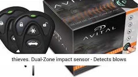 Avital 4105L 1-Way Remote Start System with 4-Button Remote