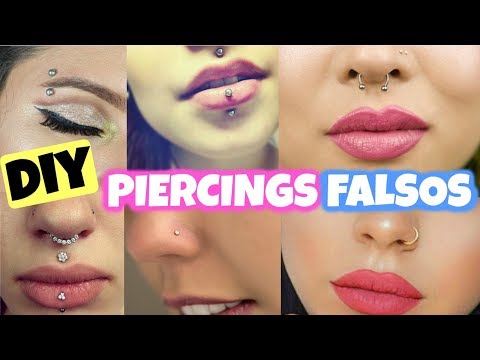 DIY | Como Hacer Piercings Falsos en Casa y que Parezcan REALES | NatyGloss