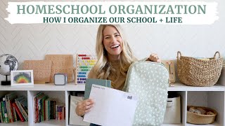 Homeschool Organization! How I Organize Our School + Life | WorkAtHome Mom & Homeschool Mom