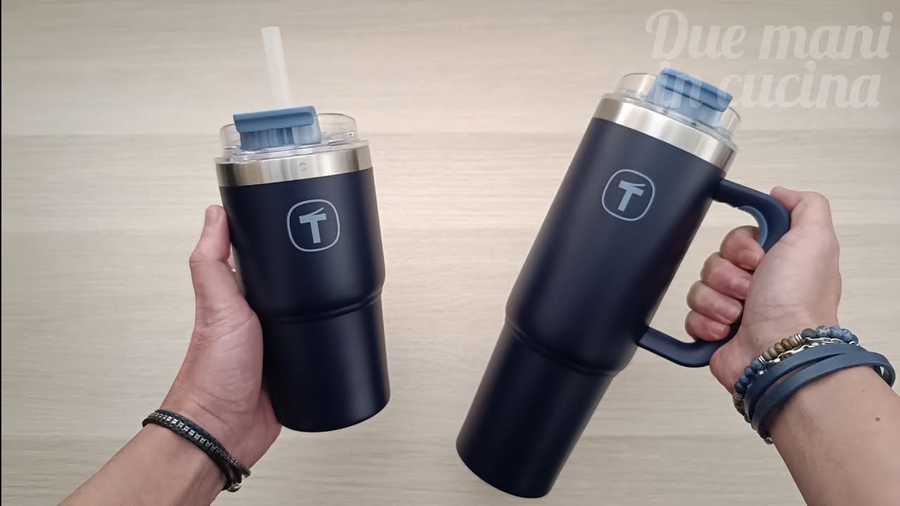 Big T Tupperware Tazza Termica con Manico e Bicchiere Termico