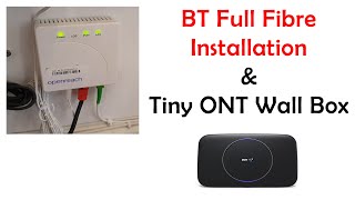 BT Full Fibre Installation  New Tiny ONT Wall Box for FTTP