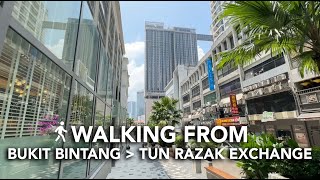 Walking From Bukit Bintang to Tun Razak Exchange (TRX)
