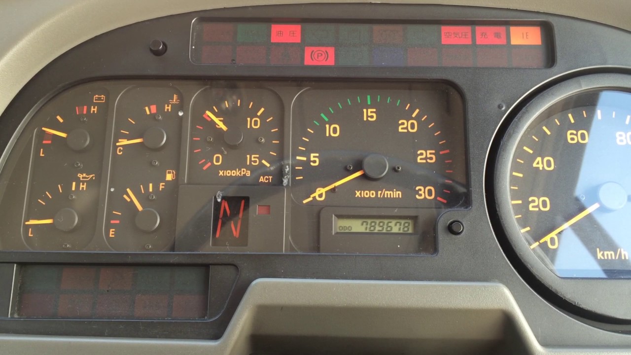 いすゞエルガのエンジン始動させてみた