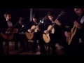 LIVE - Mēla guitar quartet play Organ Fugue by J.S. Bach BWV 578