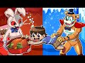 [Animation] Hot Vanny Vs Cold Freddy! -FNAF SB & HuggyWuggy Animation Compilation | SLIME CAT