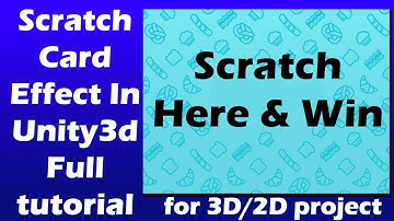 How to make scratch card effect in Unity3D  tutorial